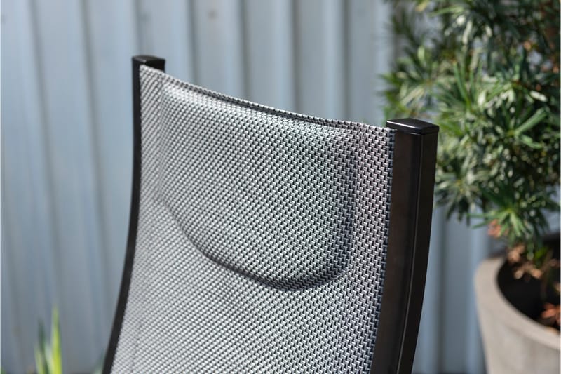 Panama Caféset 50x50 cm + 2 Utestolar Svart - Lifestyle Garden - Utemöbler - Balkong - Balkongmöbler - Balkonggrupp & balkongset