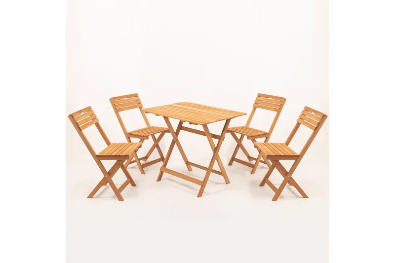 Parwati Caféset - Valnöt - Utemöbler - Utegrupp - Matgrupp utomhus