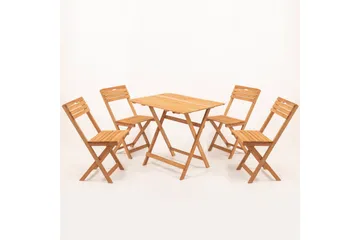 Parwati Caféset - Valnöt - Utemöbler - Utegrupp - Matgrupp utomhus