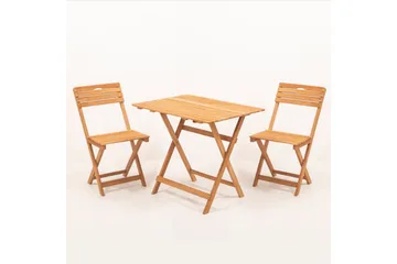 Ramdevi Caféset - Valnöt - Utemöbler - Balkong - Balkongmöbler - Balkonggrupp & balkongset