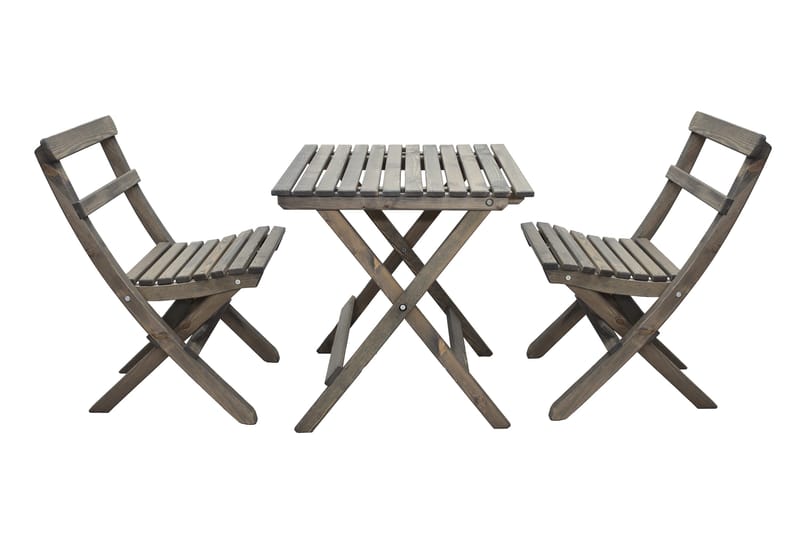 Utomhusmöbelgrupp Wilma & Knohult - Grå - Utemöbler - Balkong - Balkongmöbler - Balkonggrupp & balkongset