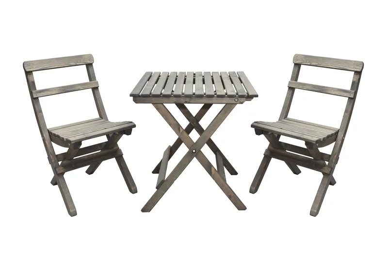 Utomhusmöbelgrupp Wilma & Knohult - Grå - Utemöbler - Balkong - Balkongmöbler - Balkonggrupp & balkongset