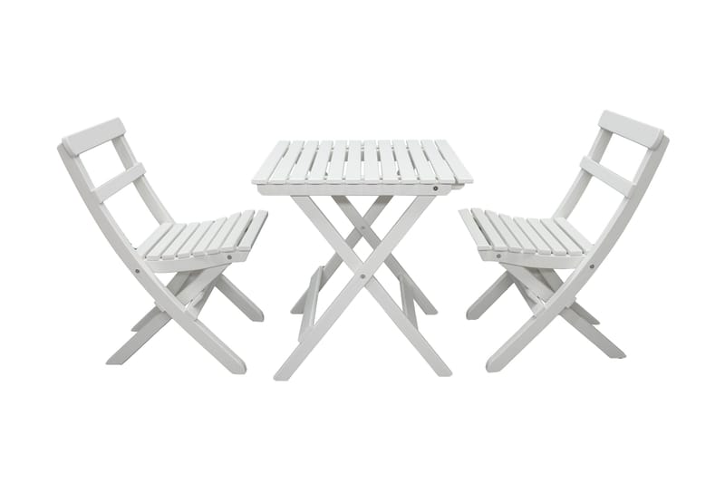 Utomhusmöbelgrupp Wilma & Knohult - Vit - Utemöbler - Balkong - Balkongmöbler - Balkonggrupp & balkongset