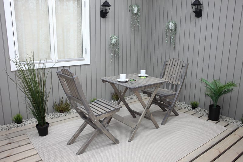 Utomhusmöbelgrupp Wilma & Visby - Grå - Utemöbler - Balkong - Balkongmöbler - Balkonggrupp & balkongset