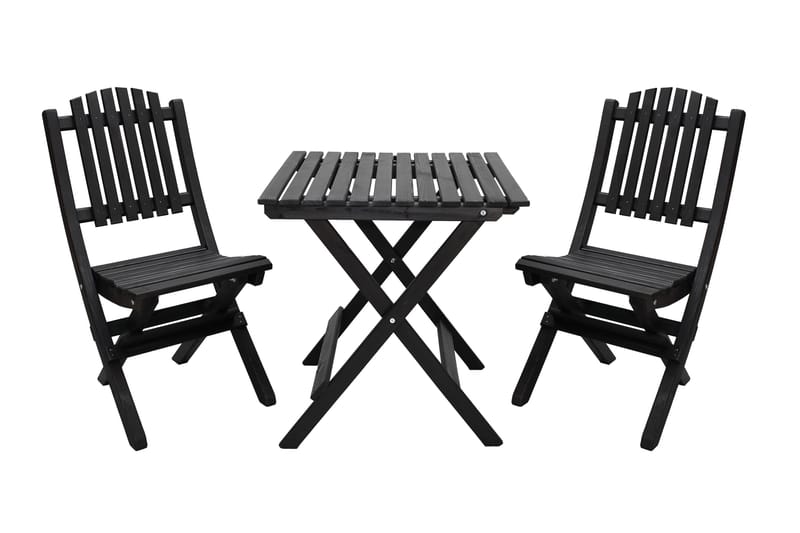 Utomhusmöbelgrupp Wilma & Visby, Svart