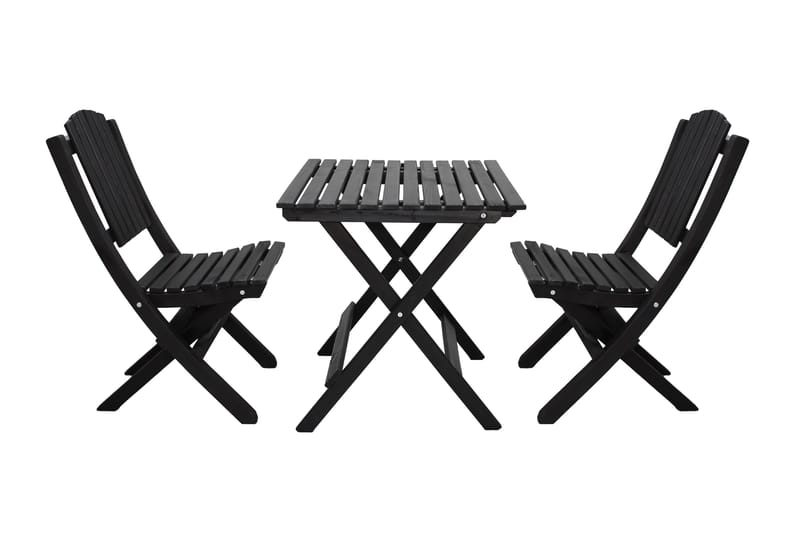 Utomhusmöbelgrupp Wilma & Visby - Svart - Utemöbler - Balkong - Balkongmöbler - Balkonggrupp & balkongset