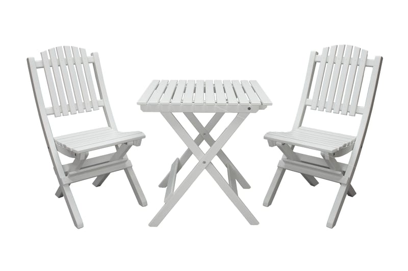 Utomhusmöbelgrupp Wilma & Visby - Vit - Utemöbler - Balkong - Balkongmöbler - Balkonggrupp & balkongset