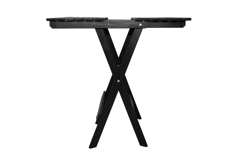 Wilma Caféset 65x65 cm + 2 Utestolar Grå/Vit - Baltic Garden - Utemöbler - Balkong - Balkongmöbler - Balkonggrupp & balkongset
