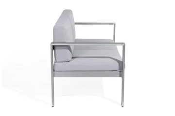 Tirrena Trädgårdssoffa 142 cm - Ljusgrå - Utemöbler - Balkong - Balkongmöbler - Soffa balkong