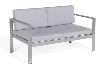 Tirrena Trädgårdssoffa 142 cm - Ljusgrå - Utemöbler - Balkong - Balkongmöbler - Soffa balkong