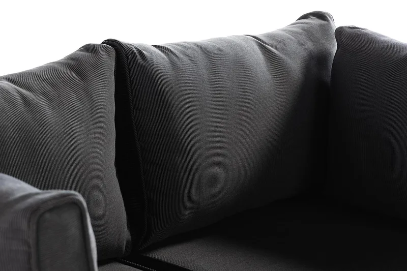 Wisconsin Loungesoffa Utomhus Utomhus med Armstöd 2-sits - Glas/Konstrotting/Sand - Utemöbler - Balkong - Balkongmöbler - Soffa balkong