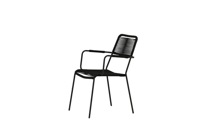 Lindos Karmstol Utomhus Svart - Venture Home - Utemöbler - Balkong - Balkongmöbler - Balkongstol