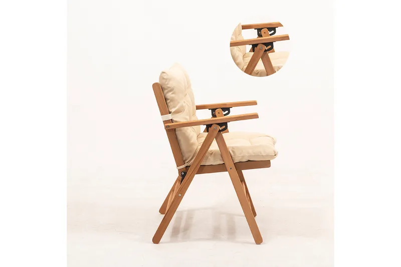 Narwani Pall - Cream/Natural - Utemöbler - Loungemöbler - Loungestol utomhus