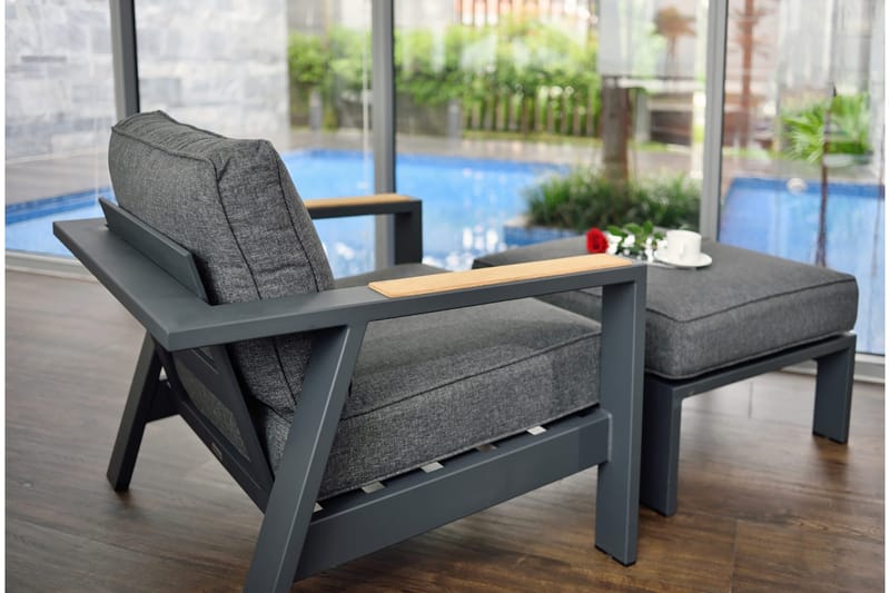 Palau Pall - Grå - Utemöbler - Balkong - Balkongmöbler - Balkongstol