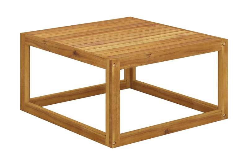 Soffbord 68x68x29 cm massivt akaciaträ - Brun - Utemöbler - Balkong - Balkongmöbler - Balkongbord