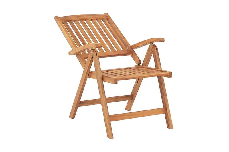 Trädgårdsstol 6 st akaciaträ med dyna JAVA - Trä/natur - Utemöbler - Balkong - Balkongmöbler - Balkongstol