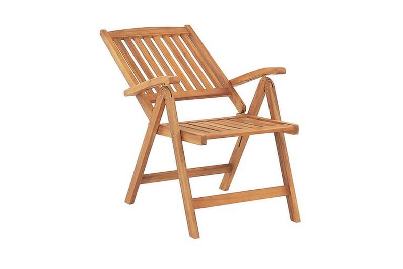 Trädgårdsstol 6 st akaciaträ med dyna JAVA - Trä/natur - Utemöbler - Balkong - Balkongmöbler - Balkongstol