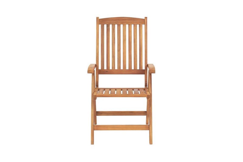 Trädgårdsstol 6 st akaciaträ med dyna JAVA - Trä/natur - Utemöbler - Balkong - Balkongmöbler - Balkongstol