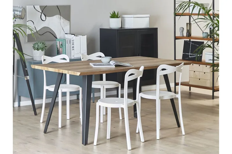 Utestol 4 st vit CAMOGLI - Vit - Utemöbler - Balkong - Balkongmöbler - Balkongstol