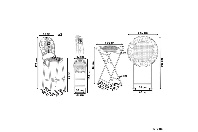 Baruppsättning Bivio - Utemöbler - Balkong - Balkongmöbler - Balkonggrupp & balkongset