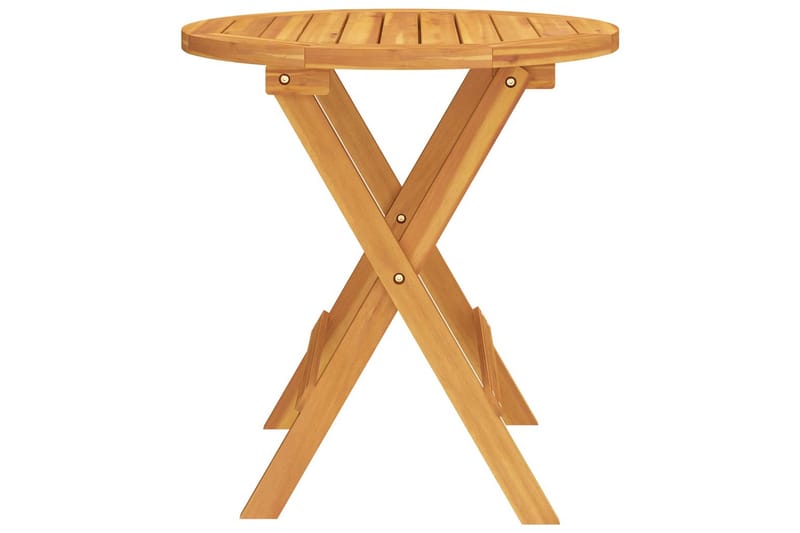 Hopfällbart Cafébord och Kaffebord Utomhus 46 cm Trä Akacia - Brun - Utemöbler - Balkong - Balkongmöbler - Balkongbord