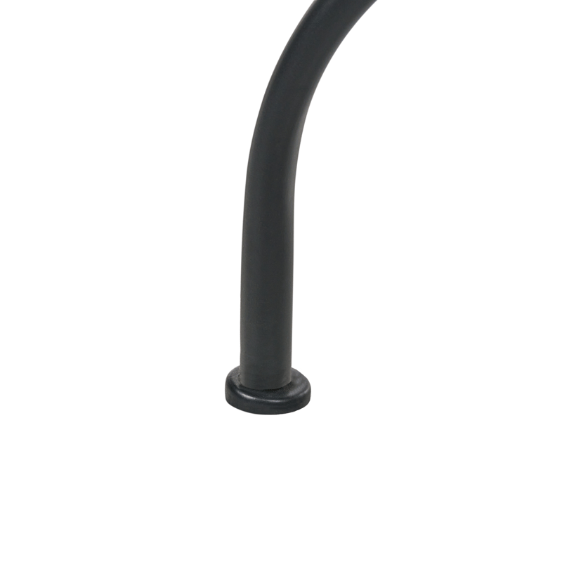 Bistrobord utomhus Artena 60 cm Terrazzoeffekt Järn - Svart/Vit - Utemöbler - Balkong - Balkongmöbler - Balkongbord