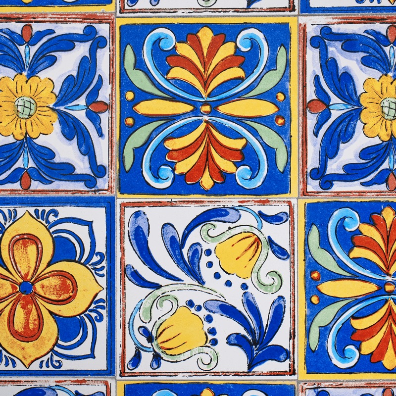 Bistrobord utomhus Coriano 60 cm Järn - Svart/Blå - Utemöbler - Balkong - Balkongmöbler - Balkongbord