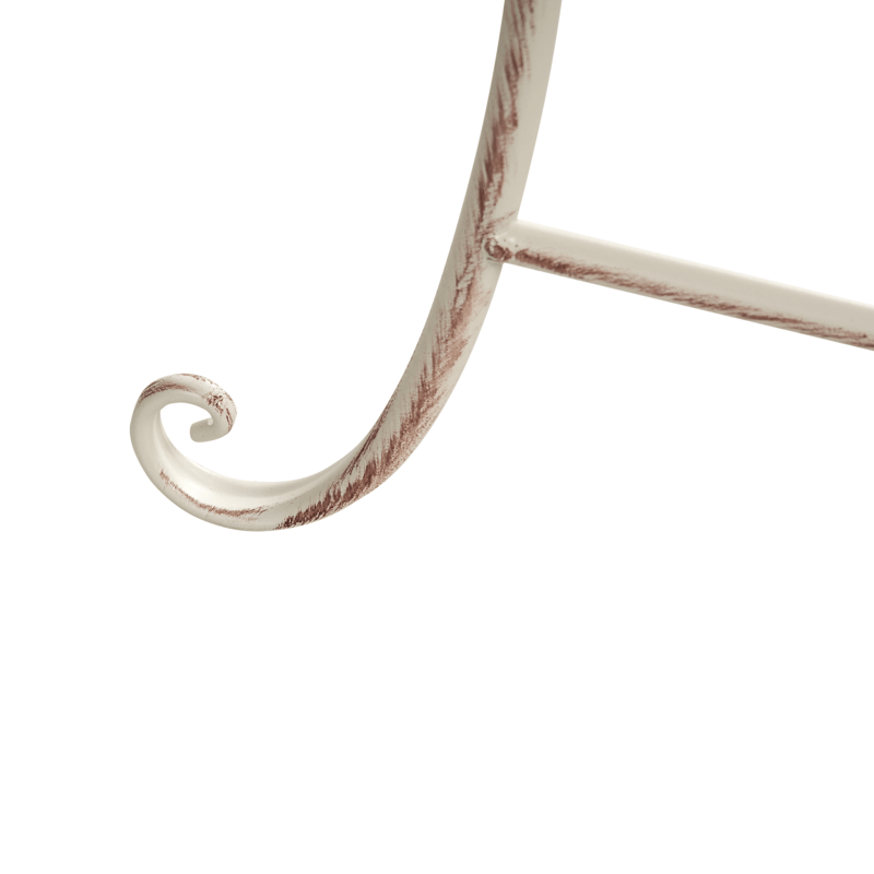 Bistrobord utomhus Folelli 80 cm Järn - Beige - Utemöbler - Balkong - Balkongmöbler - Balkongbord