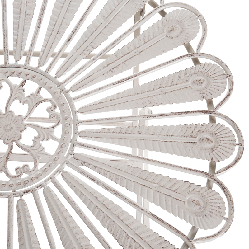 Bistrobord utomhus Pavia 71 cm Järn - Vit - Utemöbler - Balkong - Balkongmöbler - Balkongbord