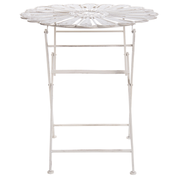 Bistrobord utomhus Pavia 71 cm Järn - Vit - Utemöbler - Balkong - Balkongmöbler - Balkongbord