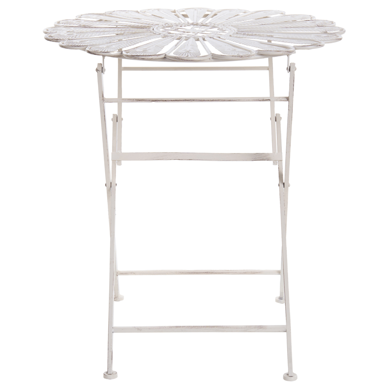 Bistrobord utomhus Pavia 71 cm Järn - Vit - Utemöbler - Balkong - Balkongmöbler - Balkongbord