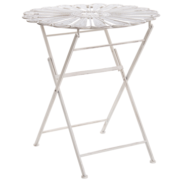 Bistrobord utomhus Pavia 71 cm Järn - Vit - Utemöbler - Balkong - Balkongmöbler - Balkongbord