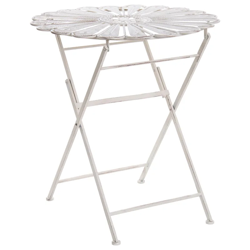 Bistrobord utomhus Pavia 71 cm Järn, Vit