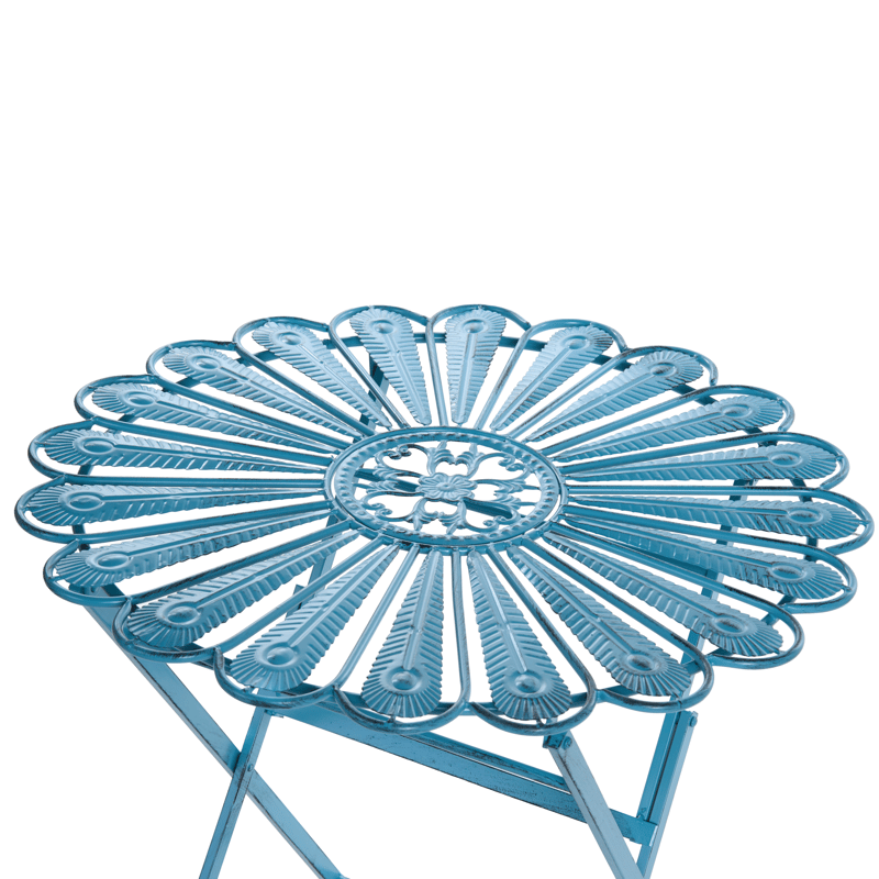 Bistrobord utomhus Pavia 71 cm Järn - Blå - Utemöbler - Balkong - Balkongmöbler - Balkongbord