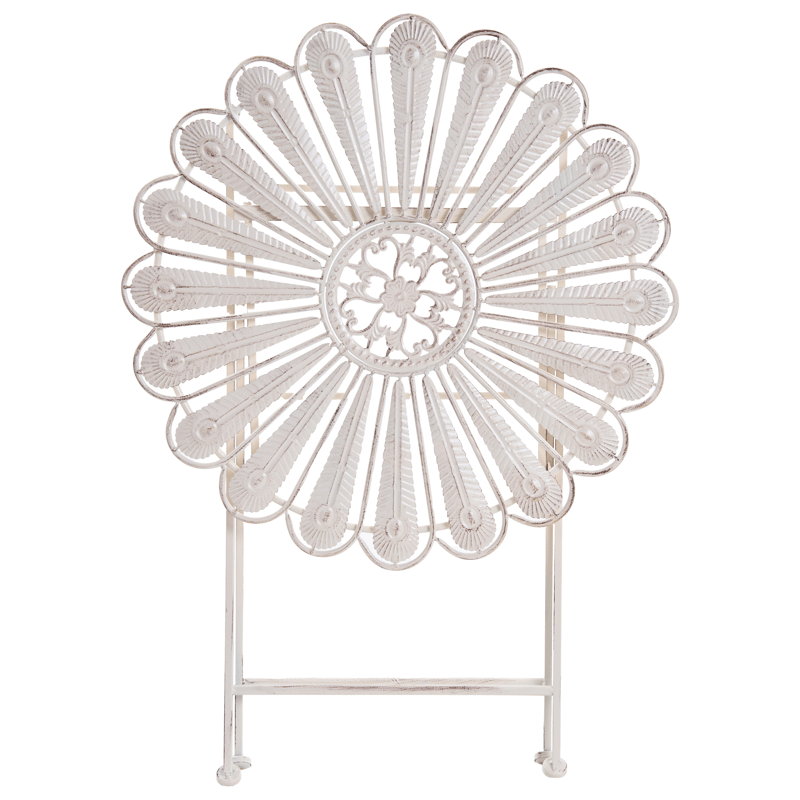 Bistrobord utomhus Pavia 71 cm Järn - Vit - Utemöbler - Balkong - Balkongmöbler - Balkongbord