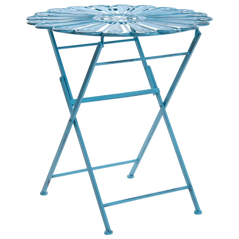 Bistrobord utomhus Pavia 71 cm Järn, Blå