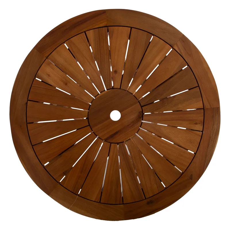 Bord Fabiola D80x72 cm Akacia - brun - Utemöbler - Balkong - Balkongmöbler - Balkongbord