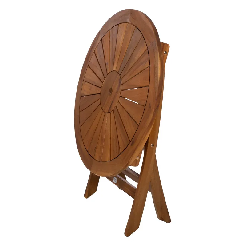 Bord Fabiola D80x72 cm Akacia - brun - Utemöbler - Balkong - Balkongmöbler - Balkongbord