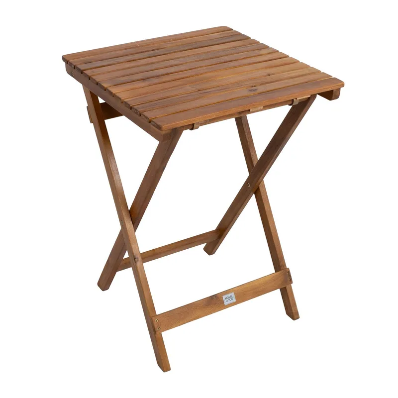 Bord Gwen 50x50x70 cm Akacia - Brun - Utemöbler - Balkong - Balkongmöbler - Balkongbord