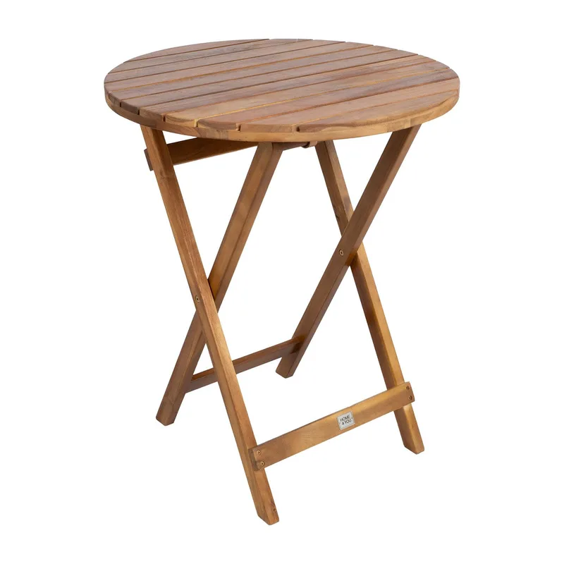 Bord Gwen D60x72 cm Akacia - brun - Utemöbler - Balkong - Balkongmöbler - Balkongbord