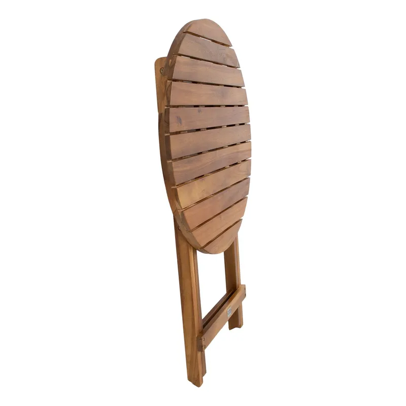 Bord Gwen D60x72 cm Akacia - brun - Utemöbler - Balkong - Balkongmöbler - Balkongbord