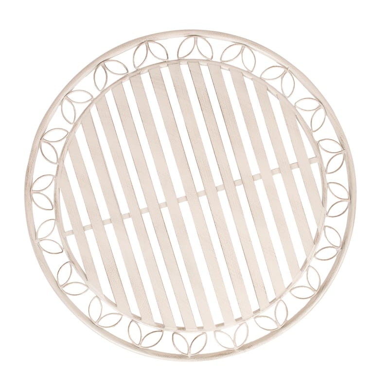 Bord Jasmine D70x75 cm metall - antikvit - Utemöbler - Balkong - Balkongmöbler - Balkongbord