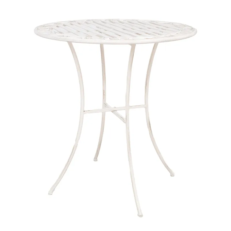 Bord Jasmine D70x75 cm metall, antikvit