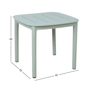 Bord Mango grönaktig plast 45x45x40 cm - Grönaktigt grå - Utemöbler - Balkong - Balkongmöbler - Balkongbord