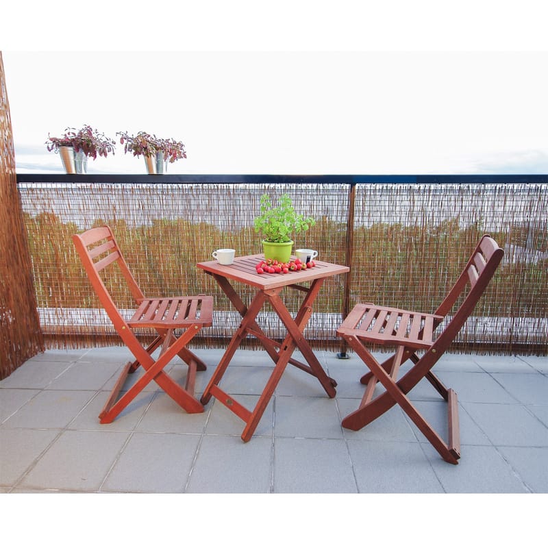 Bord Rouen 50x50x68 cm meranti - brun - Utemöbler - Balkong - Balkongmöbler - Balkongbord