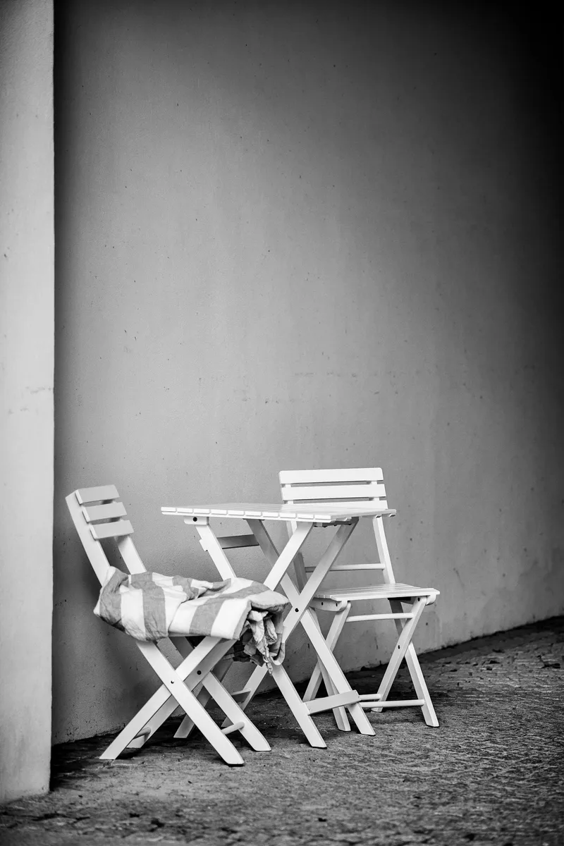 Cafébord Hillerstorp Åre Vit 58 x 58 cm - Vit - Utemöbler - Balkong - Balkongmöbler - Balkongbord