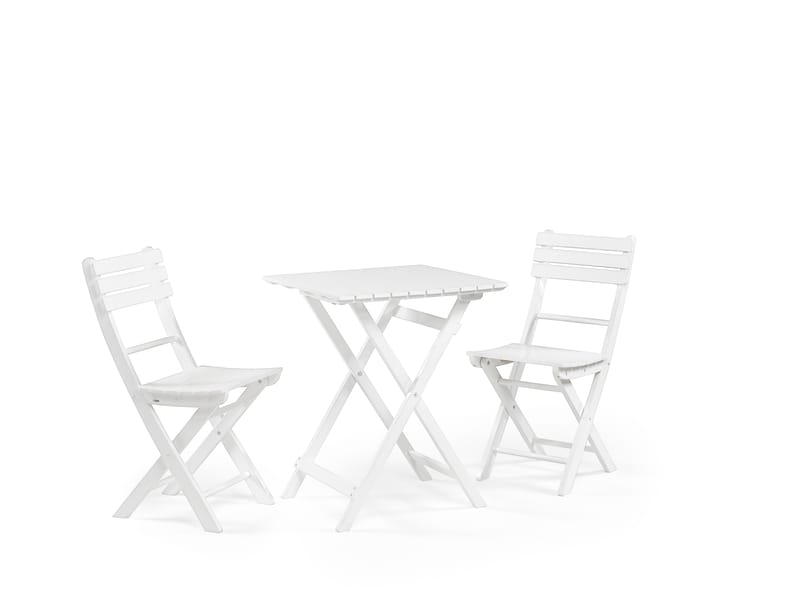 Cafébord Hillerstorp Åre Vit 58 x 58 cm - Vit - Utemöbler - Balkong - Balkongmöbler - Balkongbord