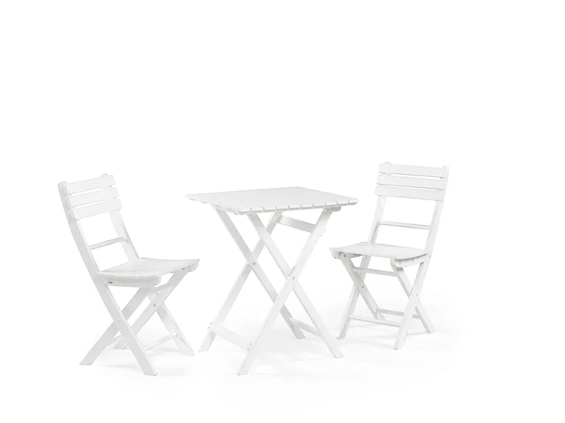 Cafébord Hillerstorp Åre Vit 58 x 58 cm - Vit - Utemöbler - Balkong - Balkongmöbler - Balkongbord