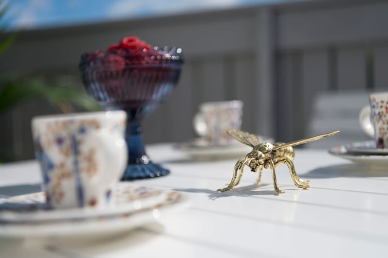 Cafébord Hillerstorp Åre Vit 95 x 72 cm - Vit - Utemöbler - Balkong - Balkongmöbler - Balkongbord