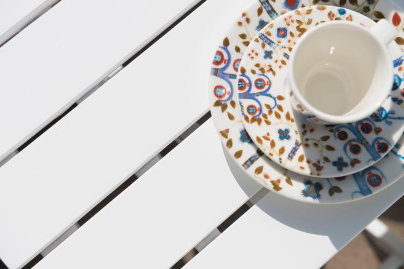 Cafébord Hillerstorp Åre Vit 95 x 72 cm - Vit - Utemöbler - Balkong - Balkongmöbler - Balkongbord